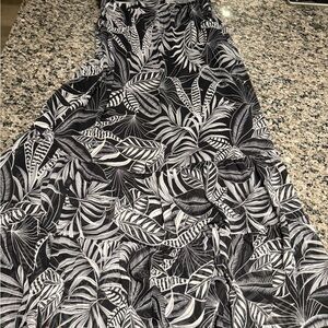 Banana Republic Black and White Patterned Dress